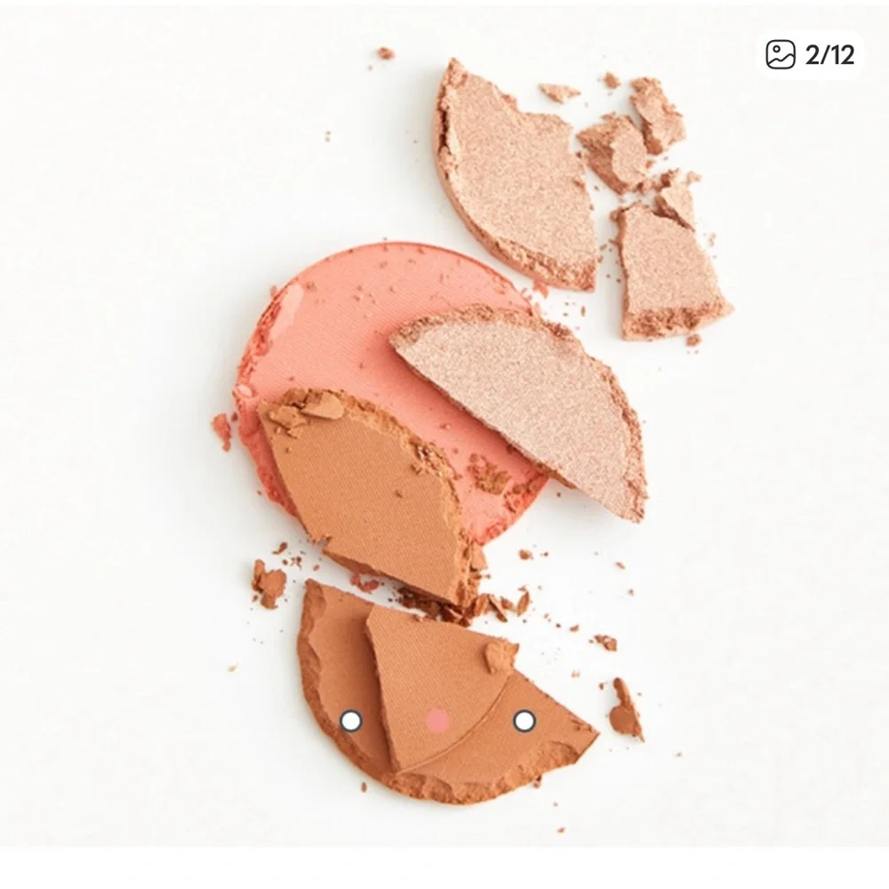 RealHer Cheek Trio Palette - Pink, Gold, Brown